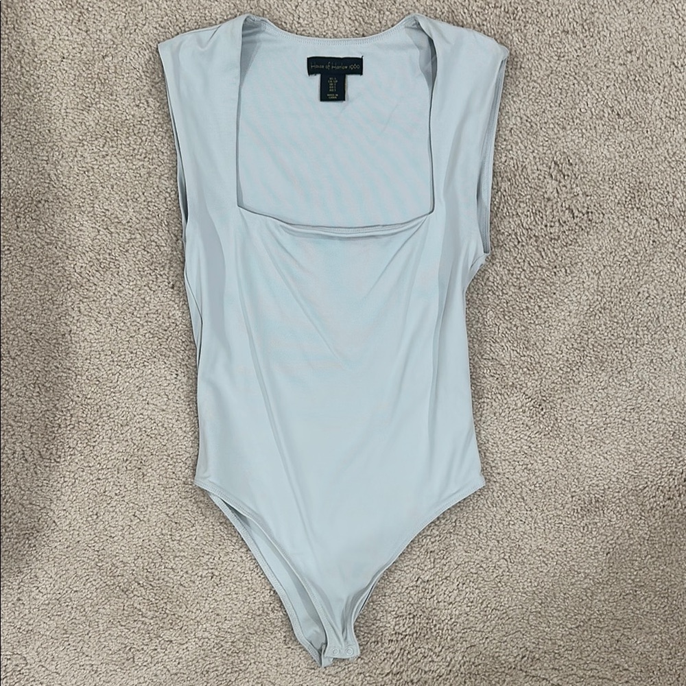 House of Harlow Baby Blue Tank Bodysuit